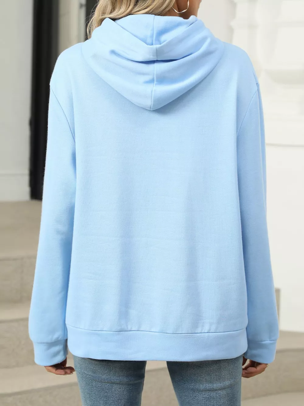 Kangaroo Pocket Long Sleeve Hoodie, image 10