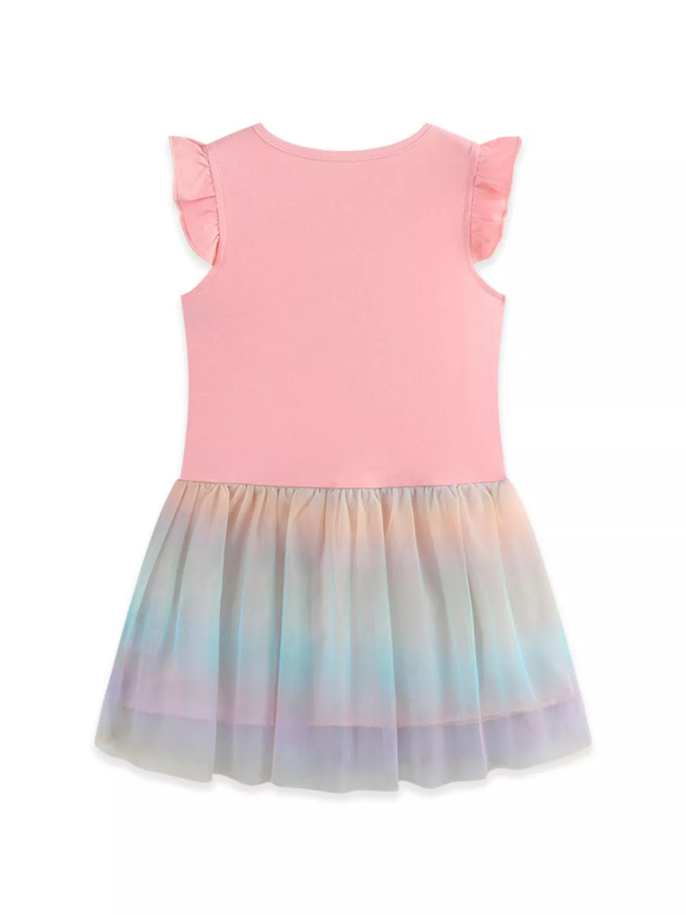 Children's Unicorn Applique Rainbow Tulle Dress, image 5