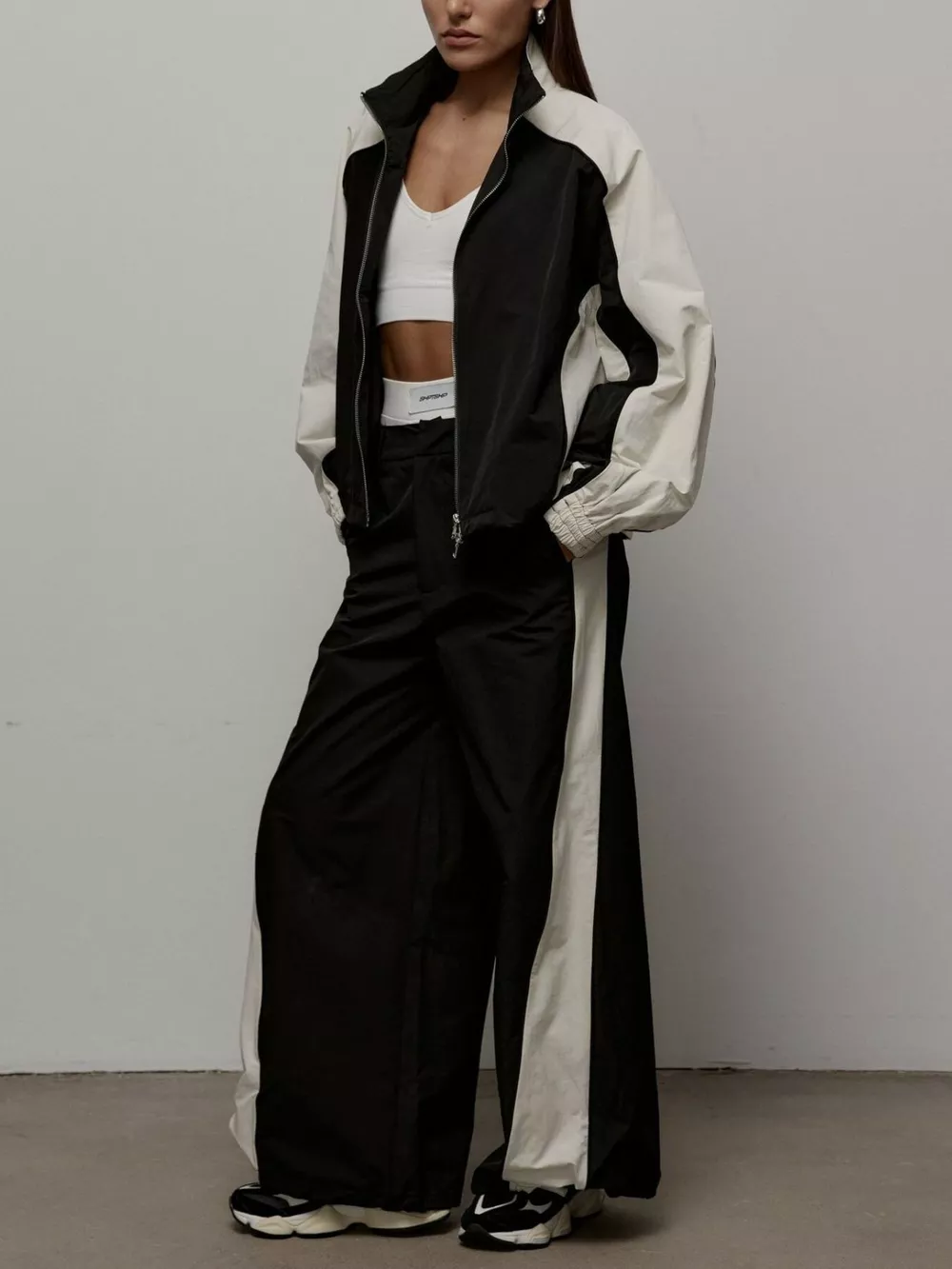 Color Block Zip Up Outerwear and Pants Set, image 9