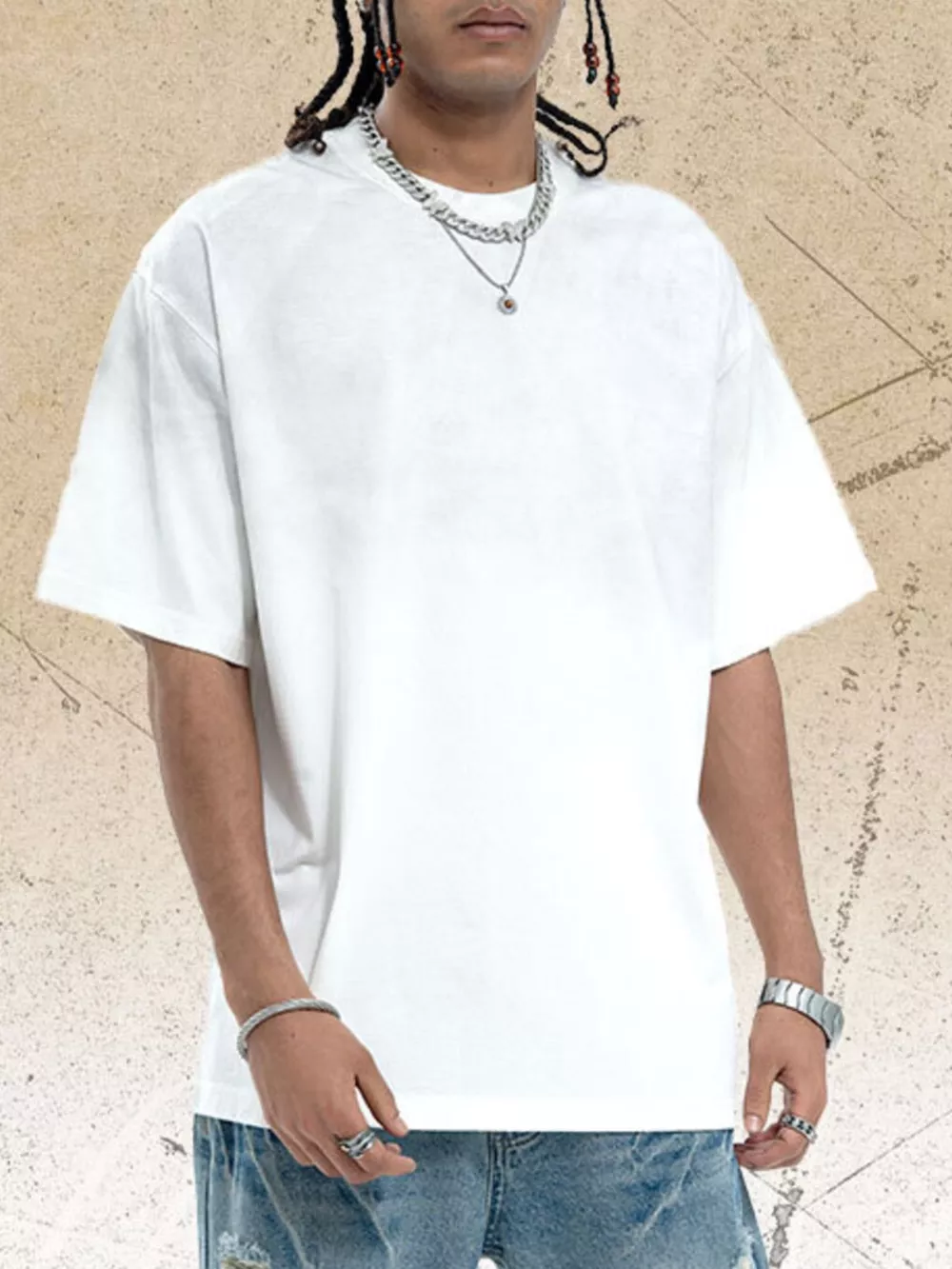 Men's Vintage Wash Oversized T-Shirt, image 5