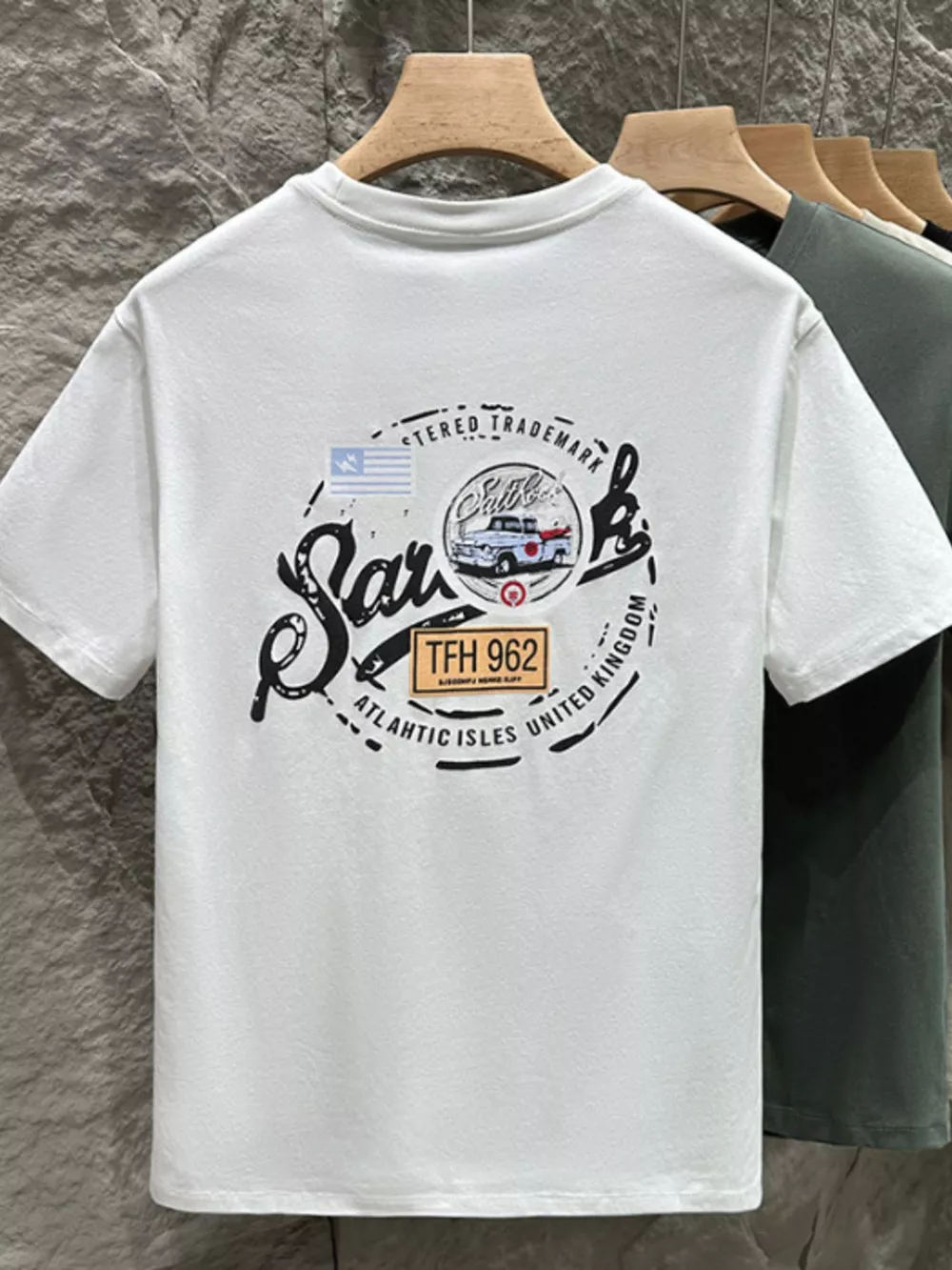 Men's Plus Size Round Neck Short Sleeve T-Shirt, image 4
