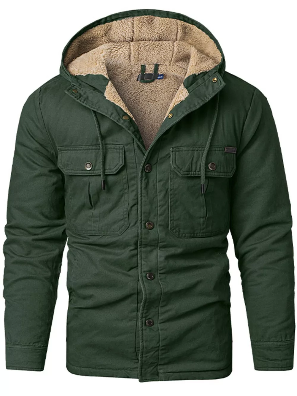 Men's Sherpa Lined Hooded Jacket, image 8