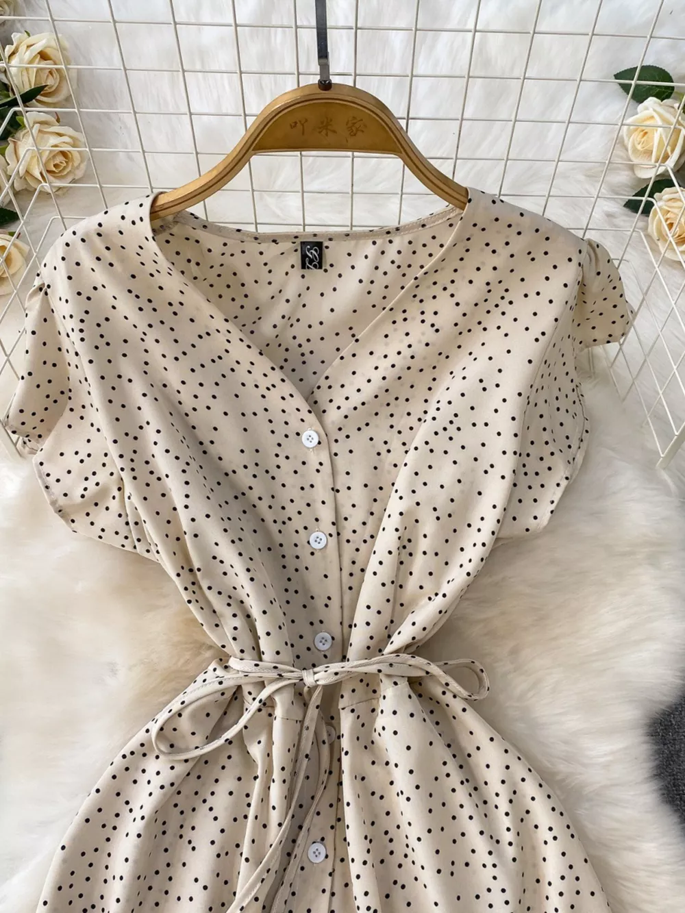 Polka Dot Button-Down Dress, image 28