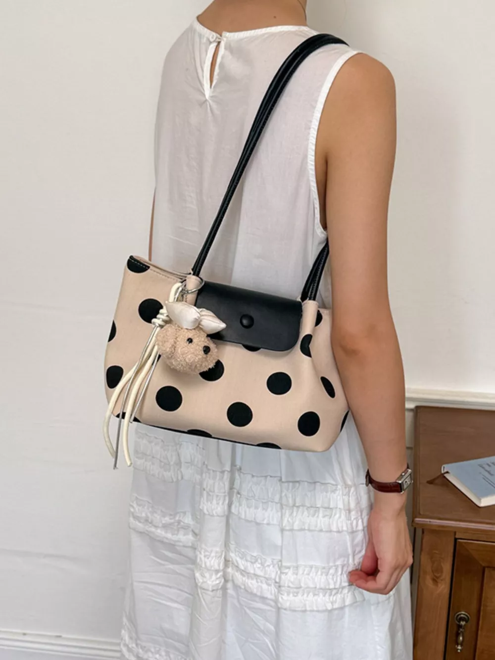 Polka Dot Shoulder Bag, image 4