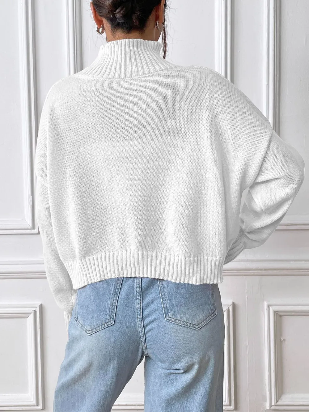 Heart Turtleneck Long Sleeve Sweater, image 9