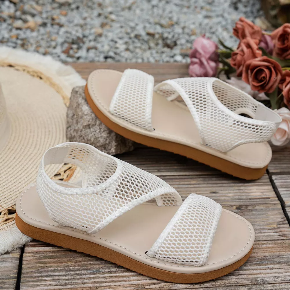 Open Toe Mesh Sandals, image 4