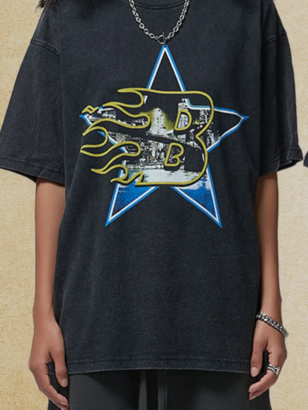 Men's Graphic Round Neck Half Sleeve T-Shirt, image 5