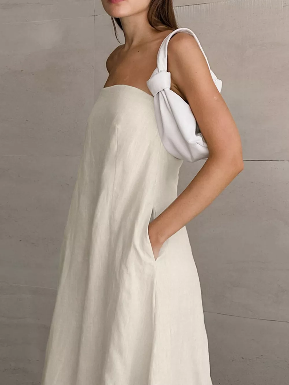 Smocked Back Tube Dress, image 2