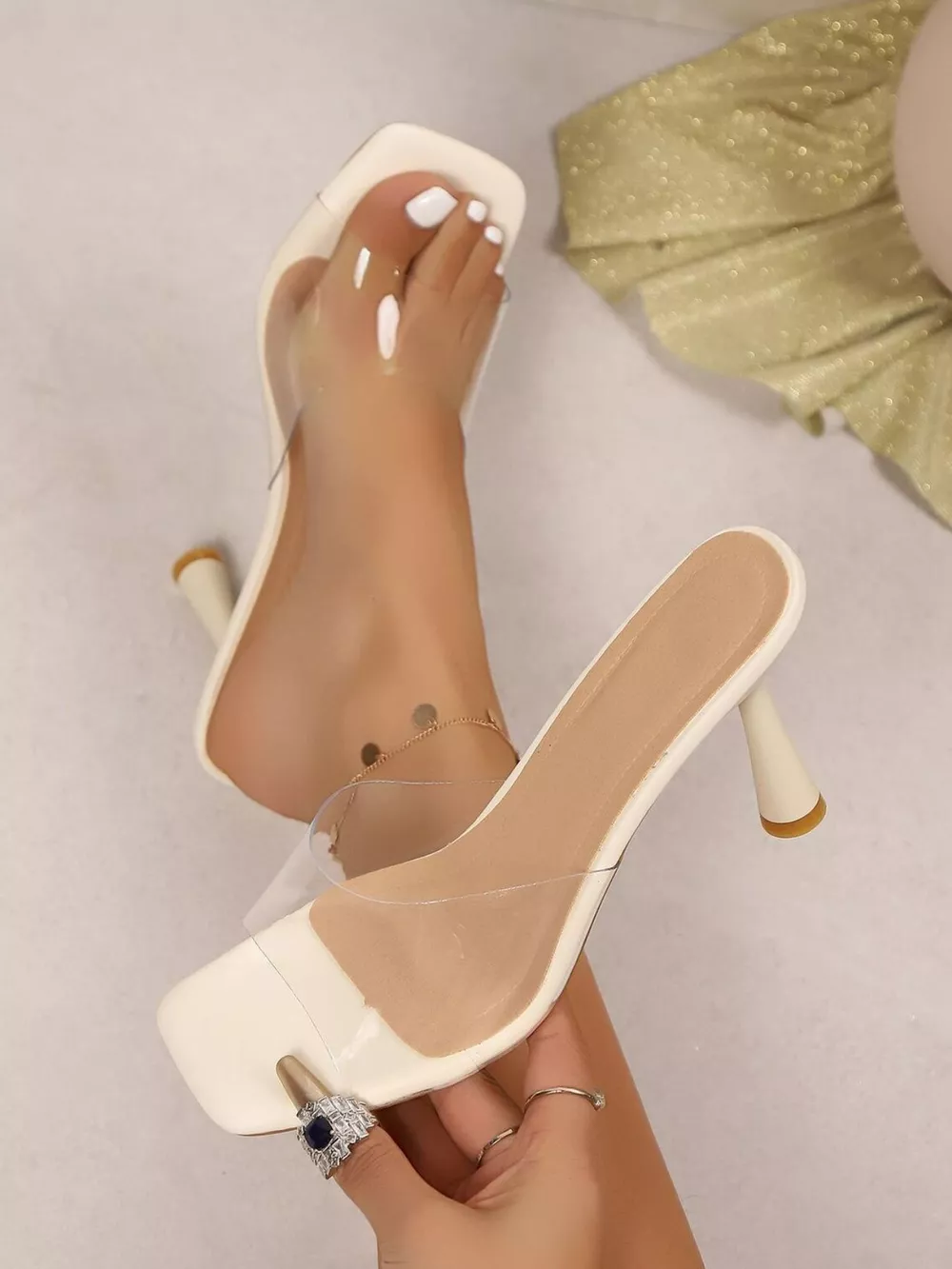 Open Toe Stiletto Sandals, image 7