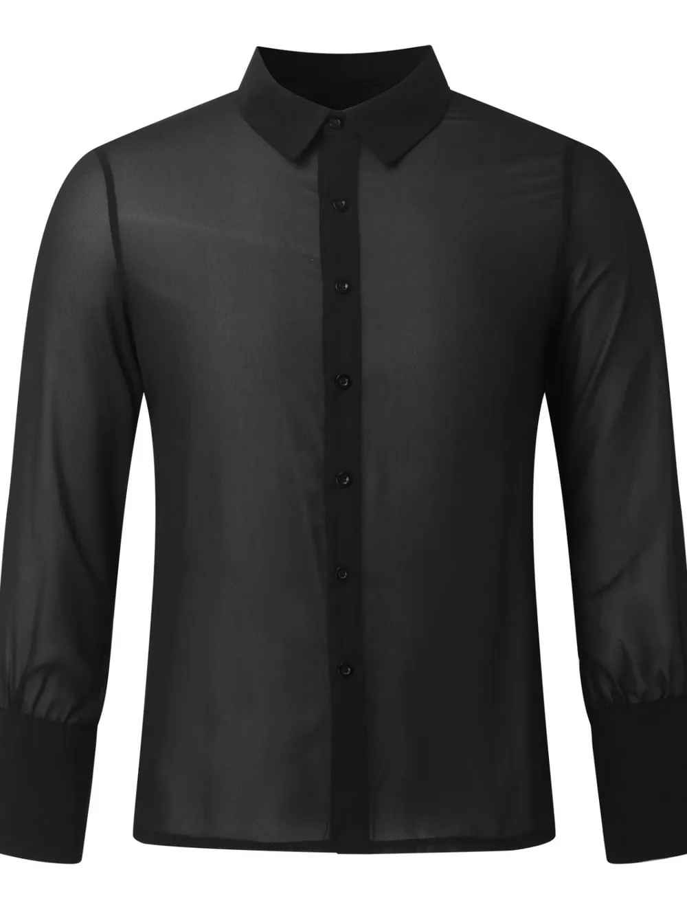 Men's Full Size Collared Neck Long Sleeve Shirt Plus Size, image 6