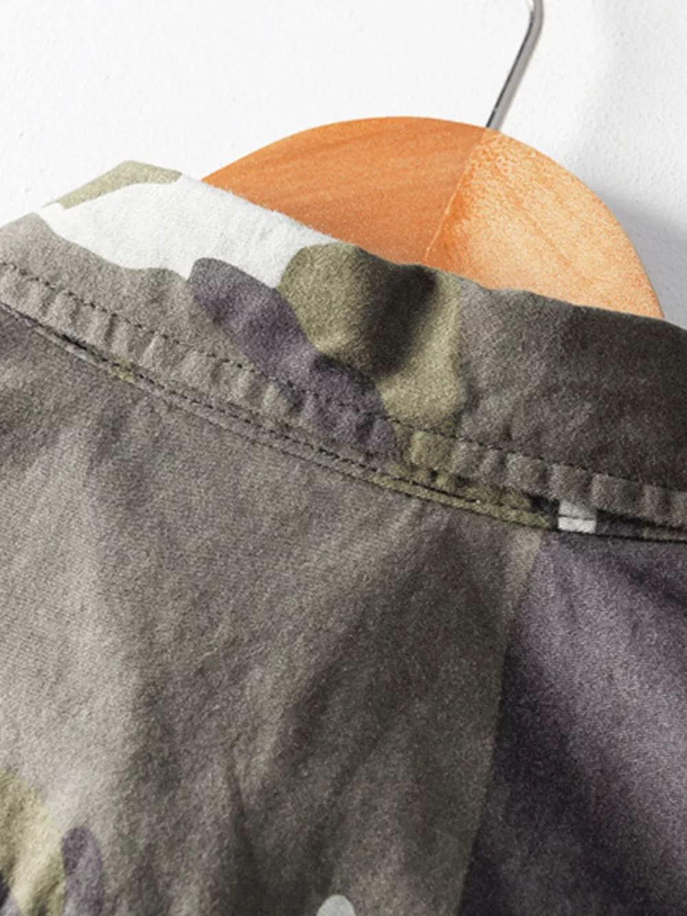 Men's Plus Size Casual Camouflage Short Sleeve Shirt, image 4