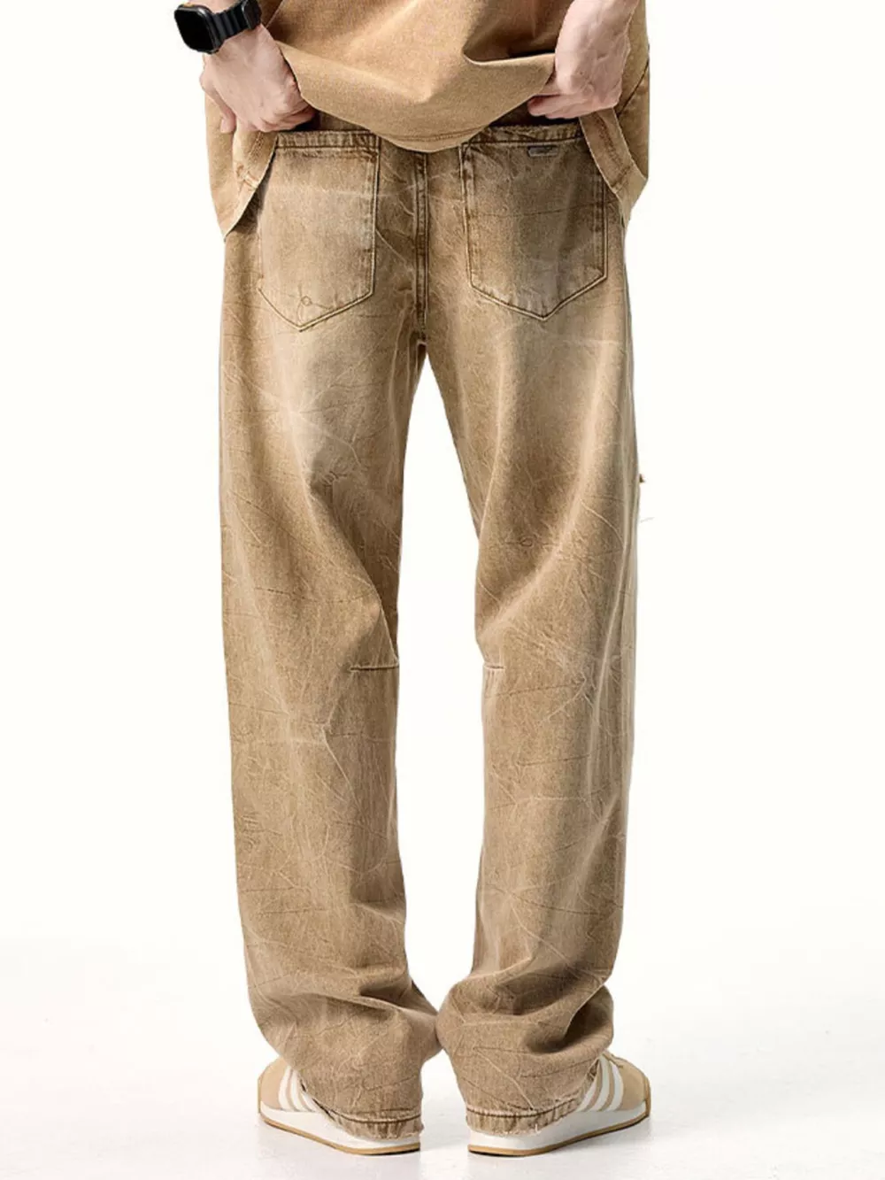 Men's Distressed Relaxed Fit Jeans, image 7