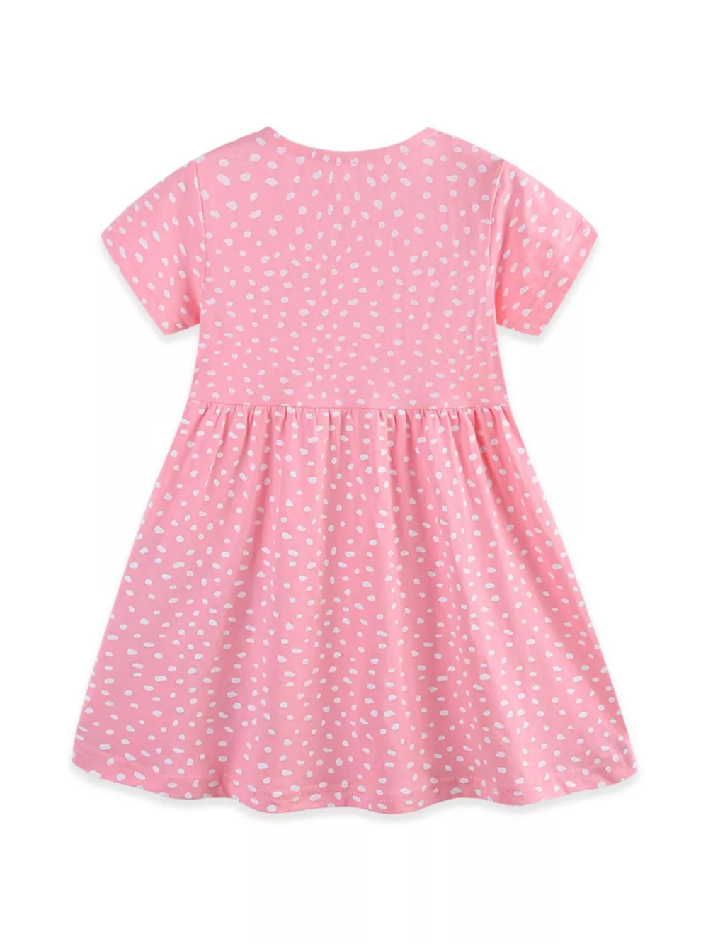 Children's Dinosaur Polka Dot Short Sleeve Dress, image 5