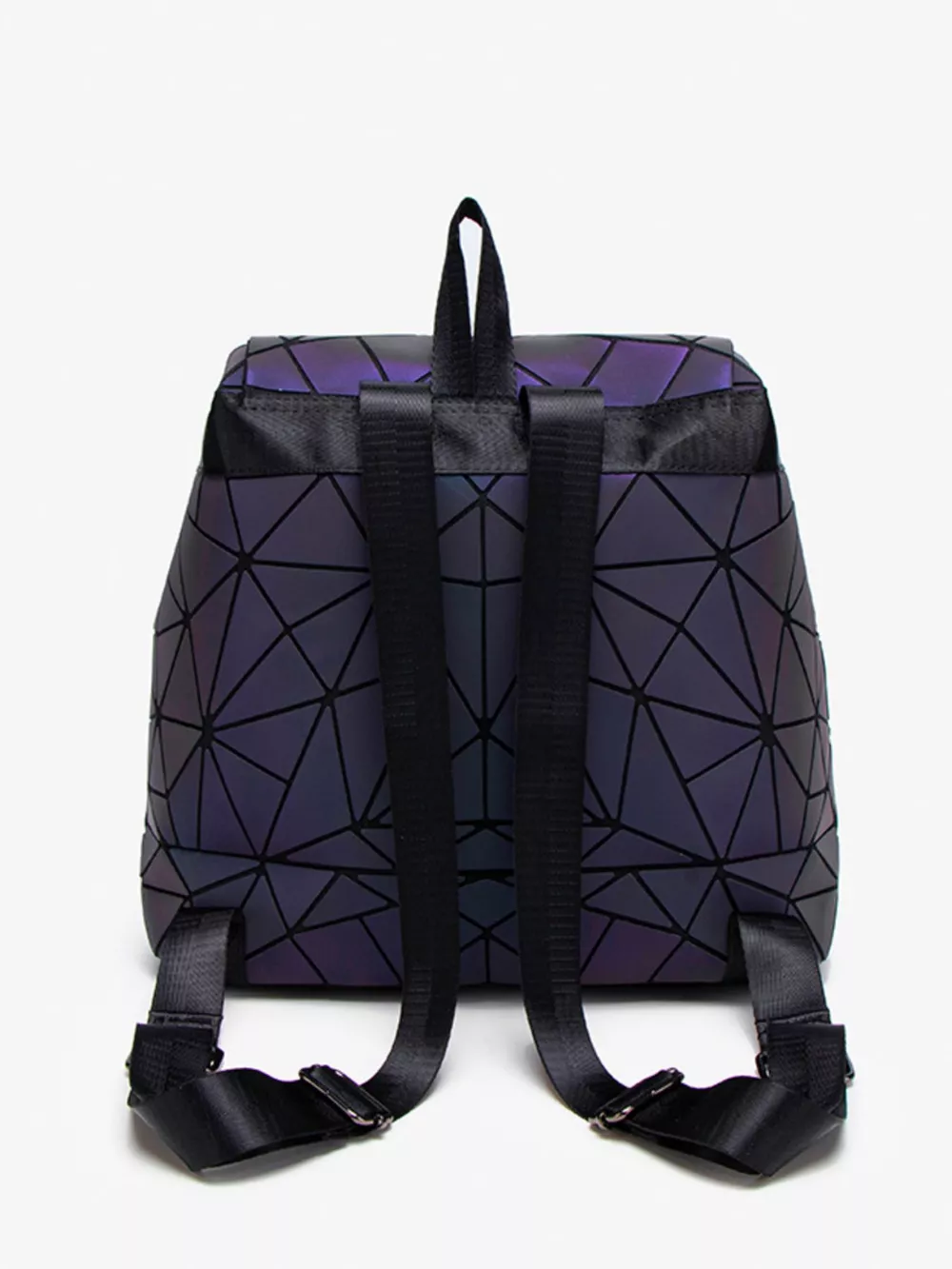 Geometric Buckle Backpack Bag, image 6
