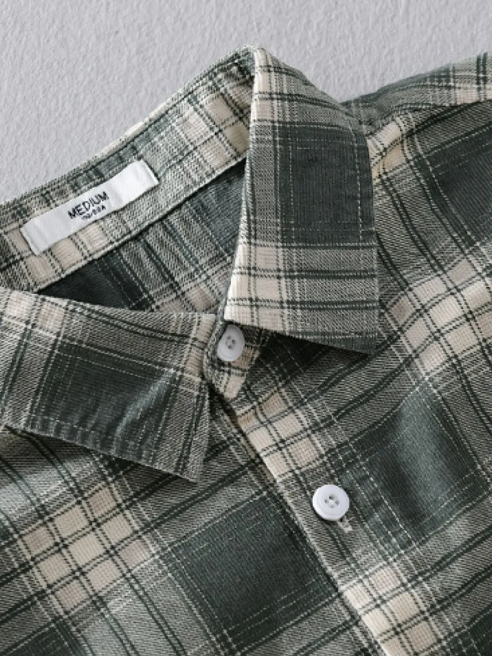 Men's Plus Size Plaid Button Up Long Sleeve Shirt, image 6
