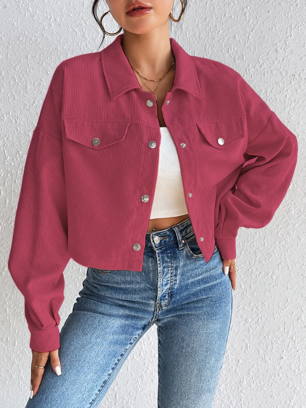 Snap Down Long Sleeve Jacket, image 11