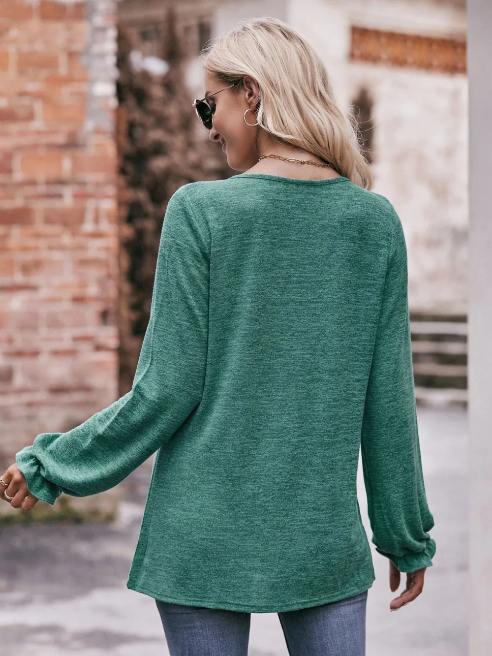 Round Neck Long Sleeve Casual T-Shirt, image 14