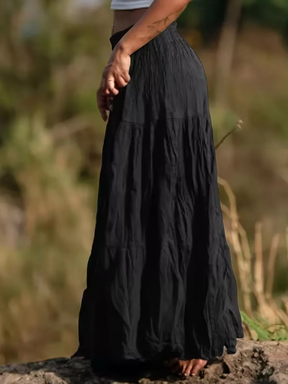 Tiered Maxi Skirt, image 9