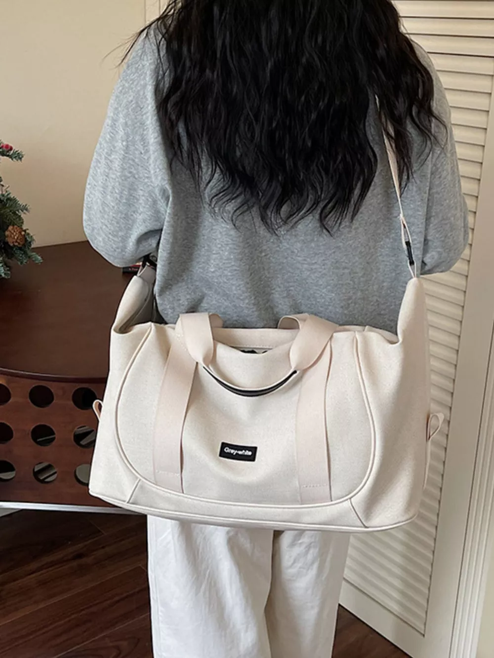 Adjustable Strap Nylon Travel Bag, image 2