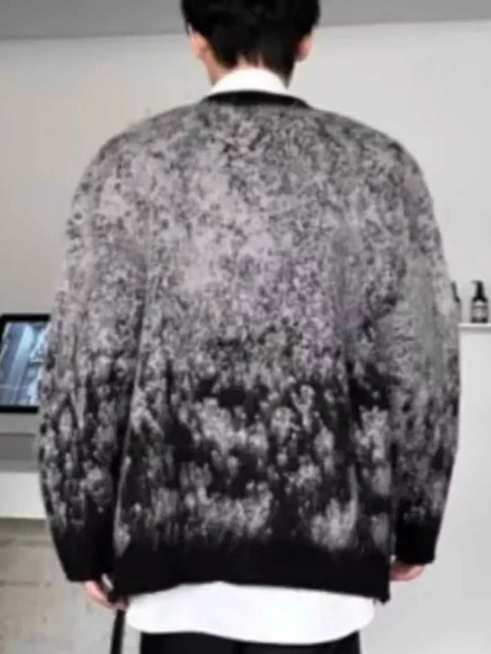 Men's Gradient Long Sleeve Cardigan, image 4