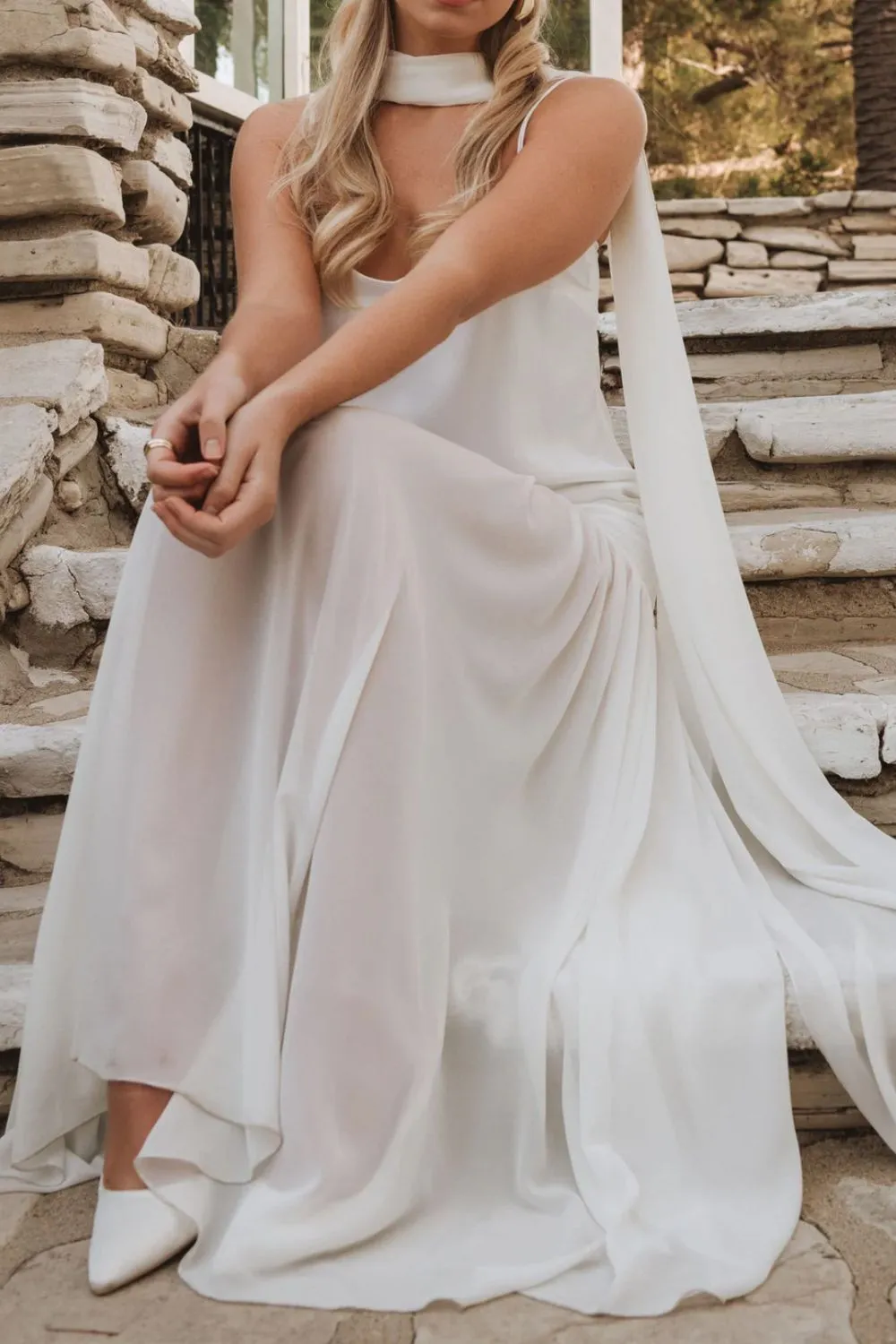 Adjustable Strap Maxi Cami Dress with Scarf, image 14