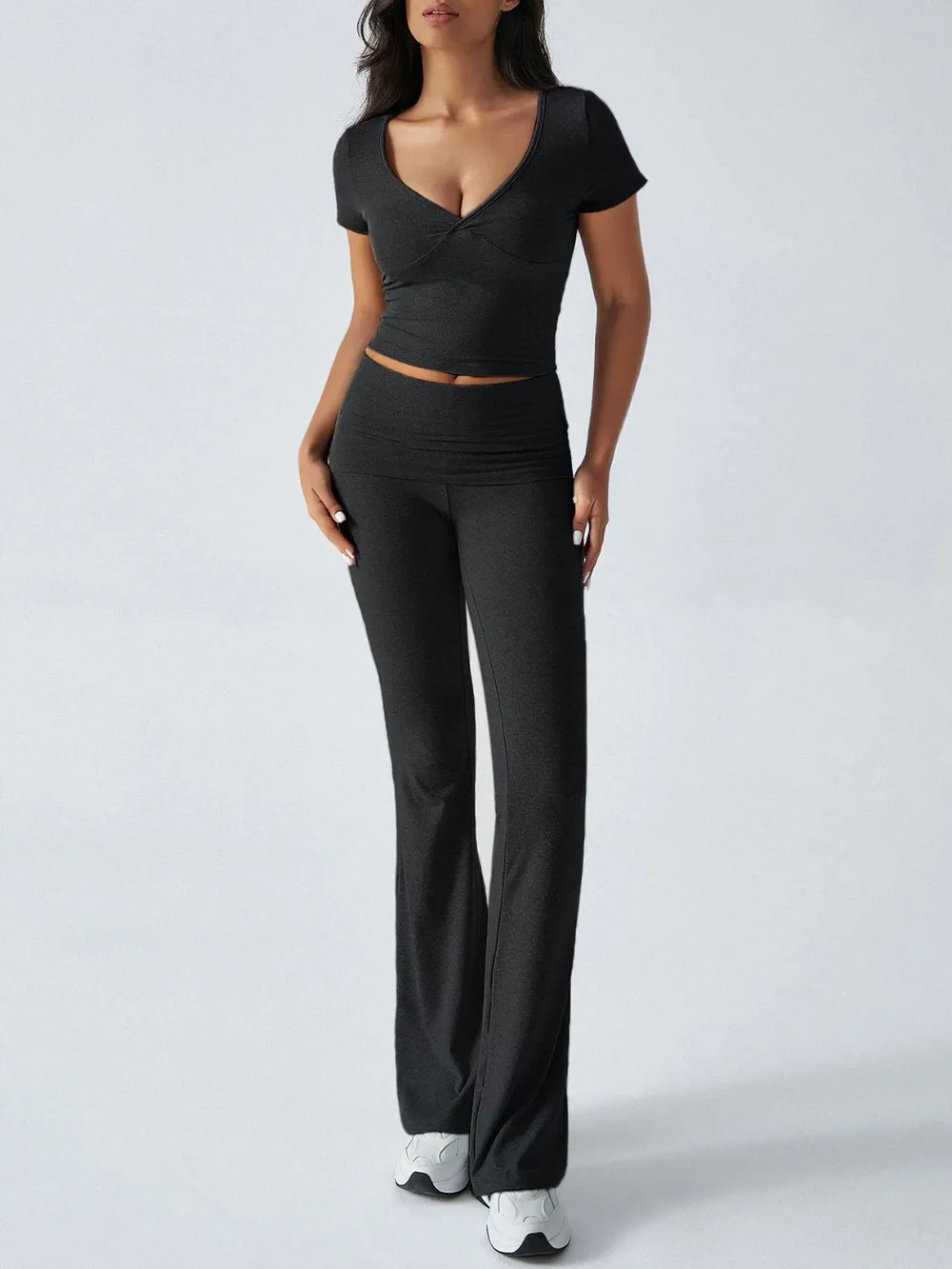 Short Sleeve Top and Bootcut Legging Set, image 20