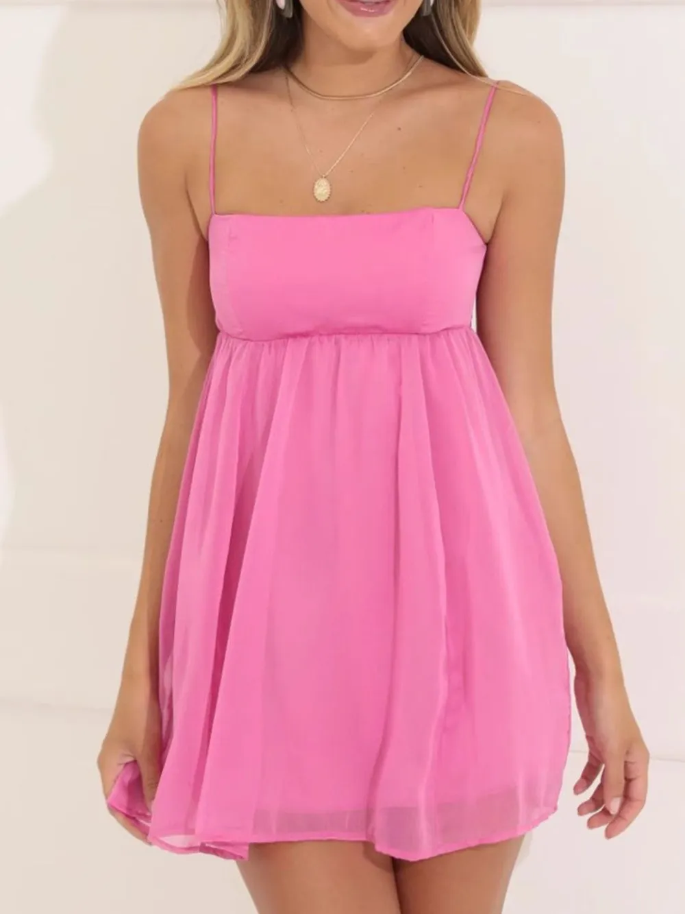 Tie Back Spaghetti Strap Mini Dress, image 18