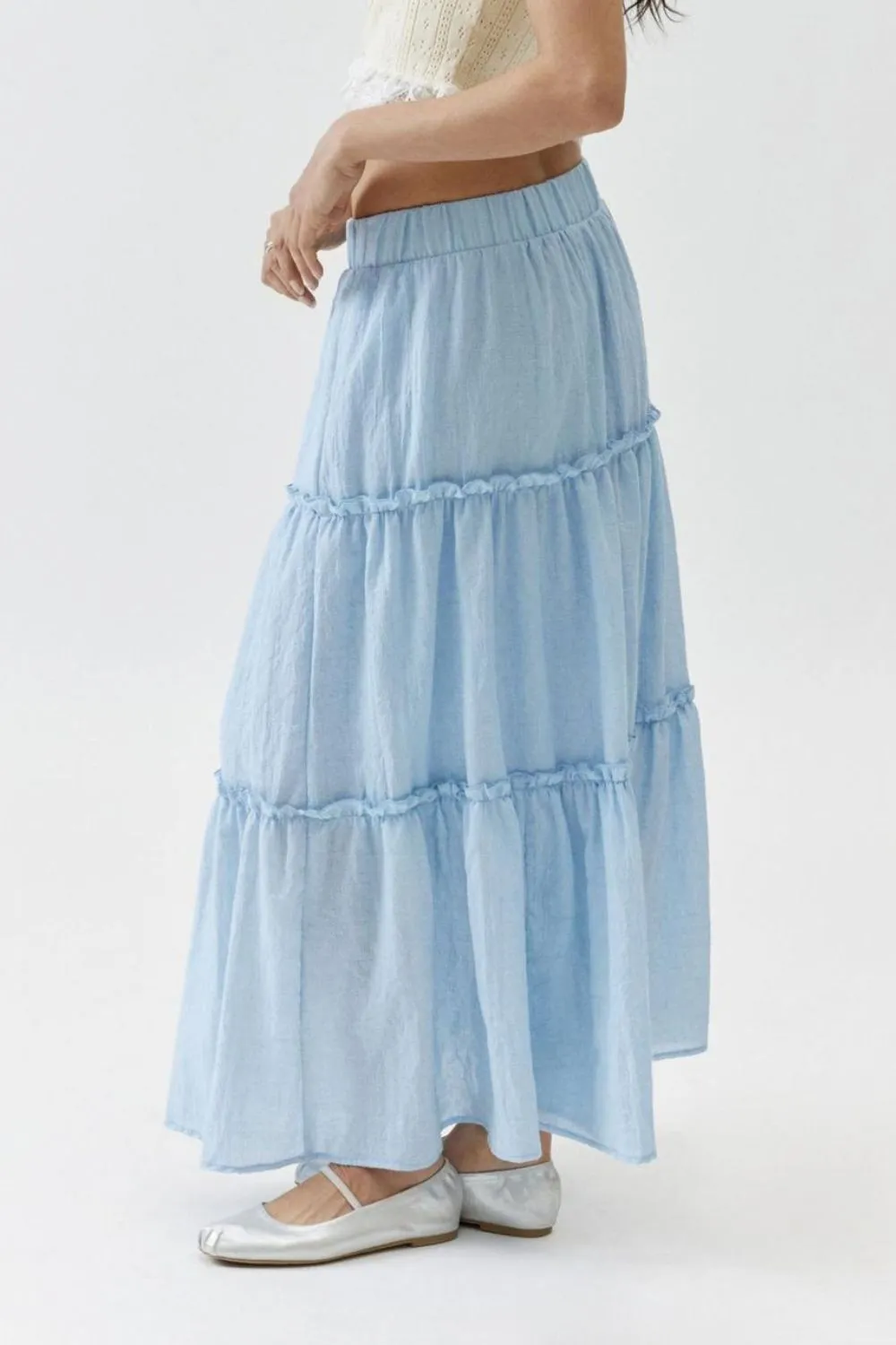 Frill Elastic Waist Skirt, image 11