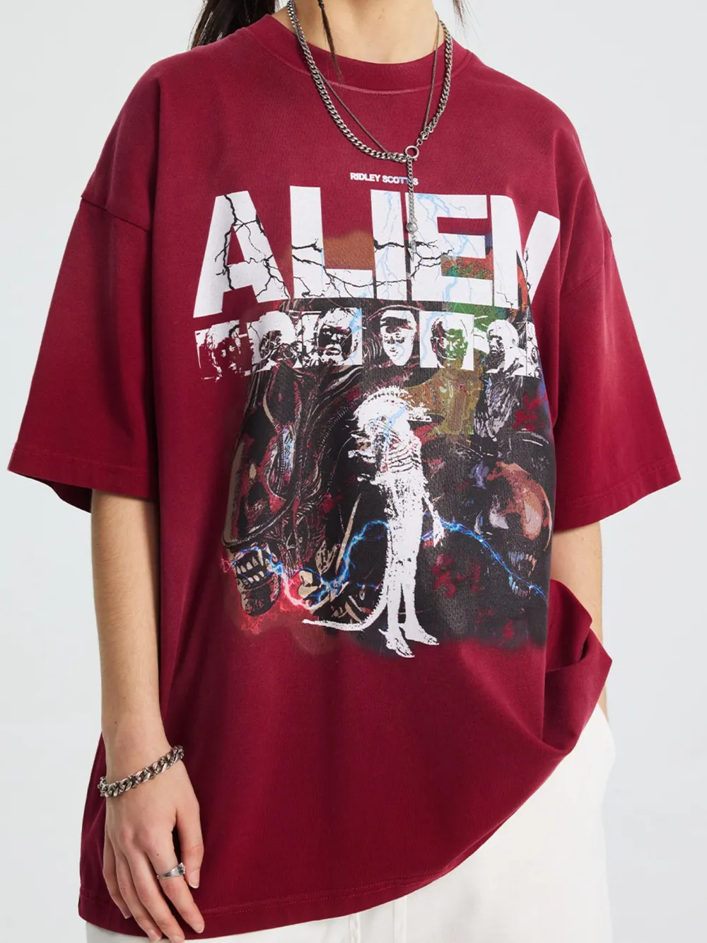 Men's Graphic Round Neck Half Sleeve T-Shirt, image 5