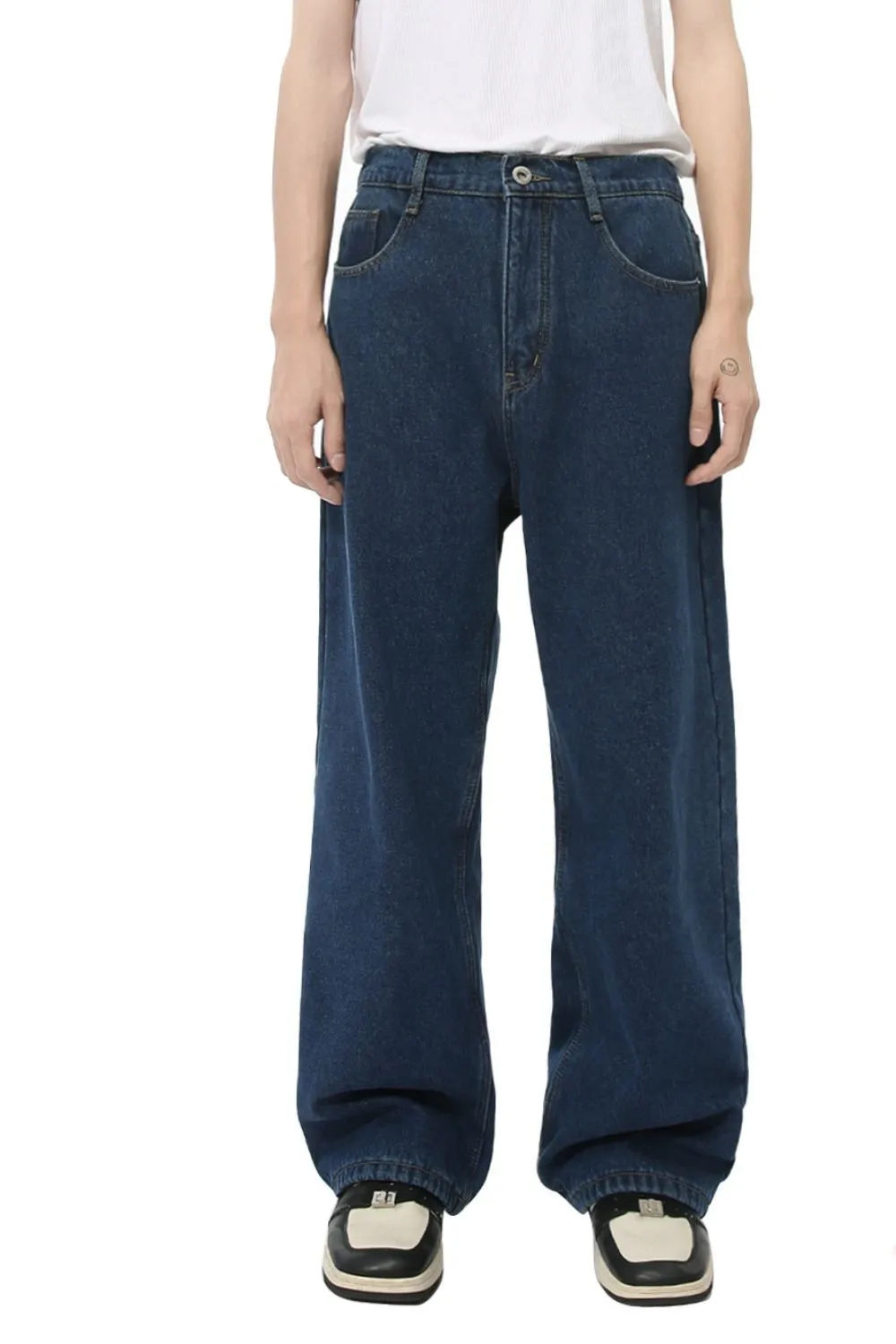 Men's Baggy Jeans with Pockets, image 4