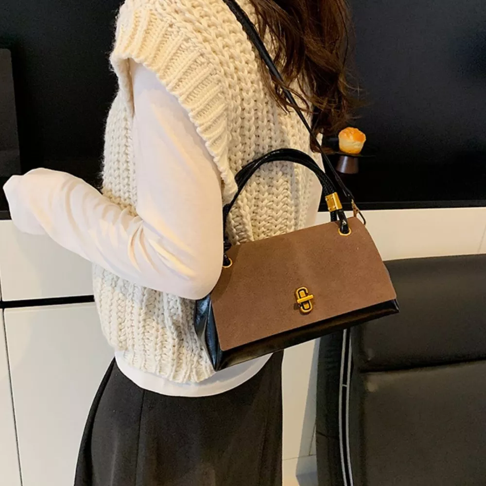 Flap Crossbody Bag with Top Handle, image 5