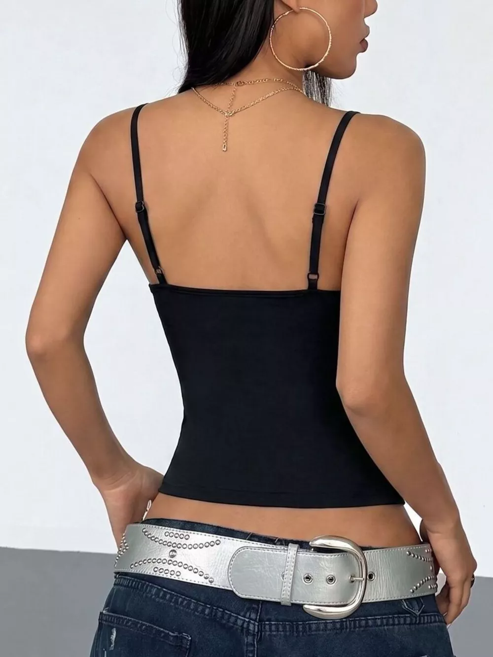 Rhinestone Spider Slim Fit Cami, image 3