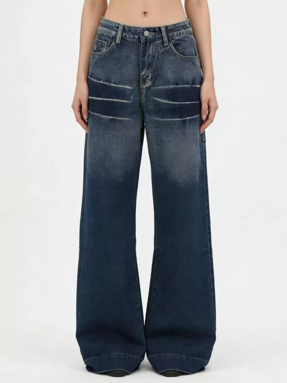 Washed Wide Leg Jeans, image 5