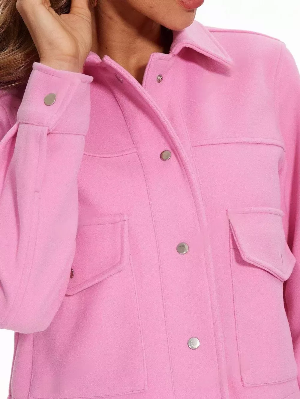 Snap Down Long Sleeve Jacket, image 13