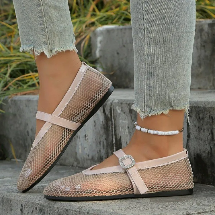 Round Toe Flats Sandals, image 4