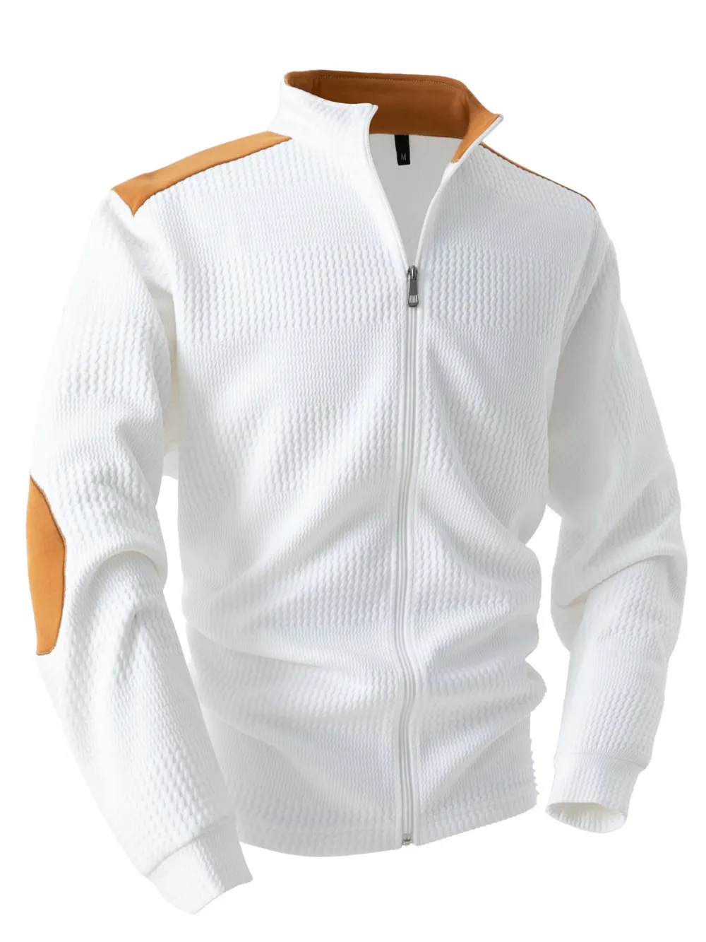 Men's Full Size Zip Up Long Sleeve Top Plus Size, image 2