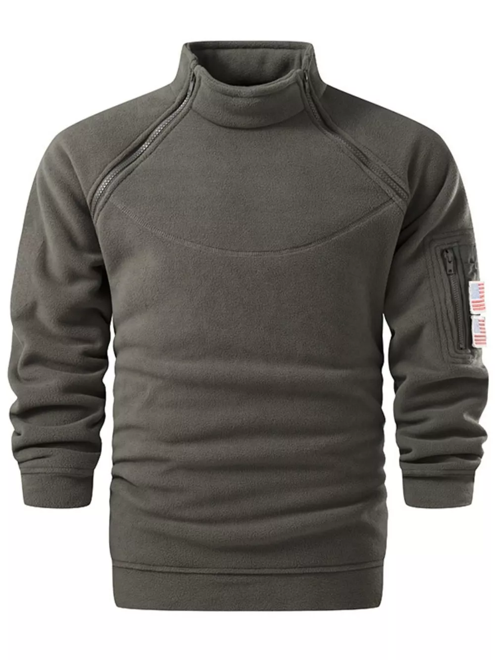 Men's Plus Size Fleece Lined Long Sleeve Sweatshirt, image 3