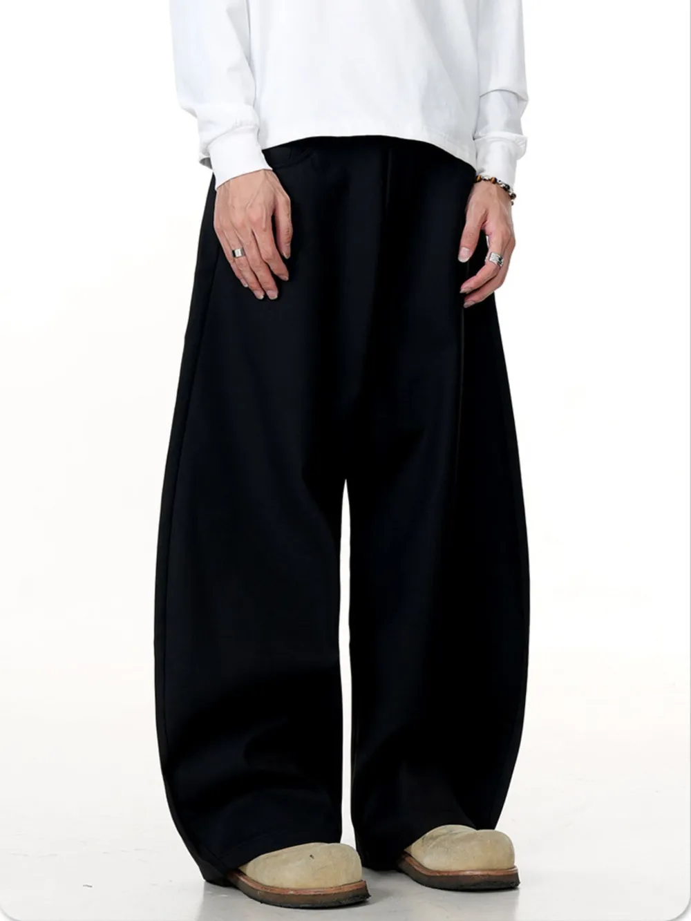 Men's Wide Leg Relaxed Fit Casual Pants