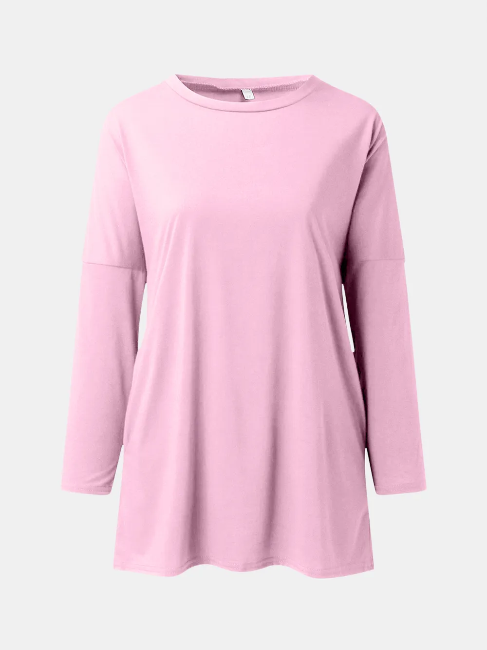 Full Size Round Neck Long Sleeve T-Shirt, image 7
