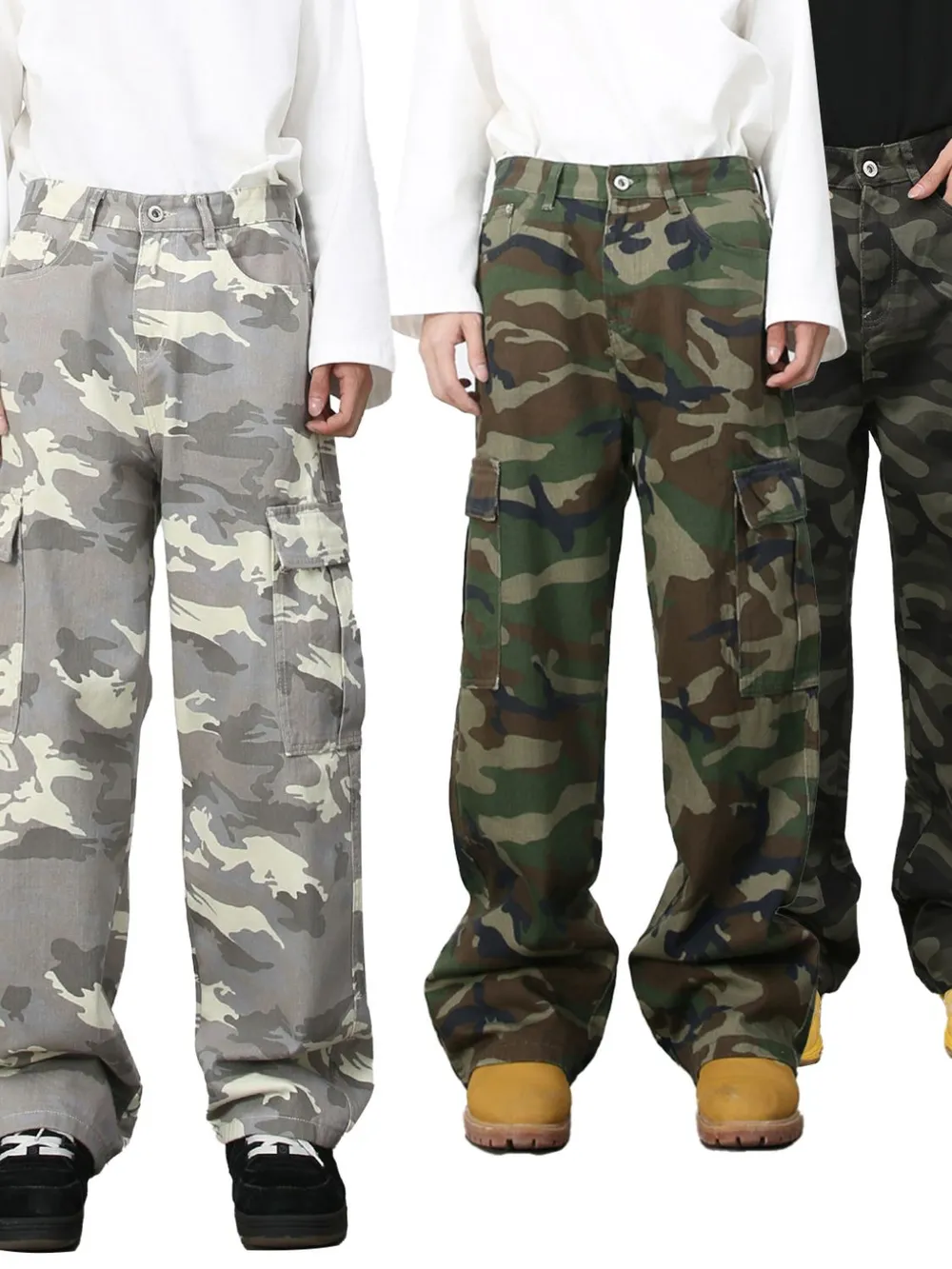 Men's Camouflage Jeans with Pockets, image 2
