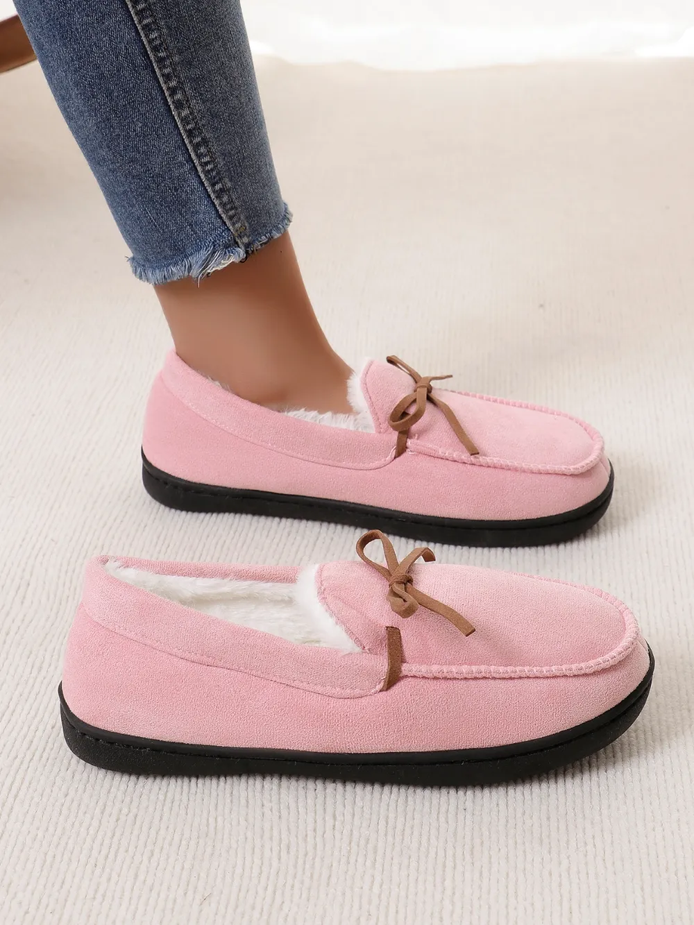 Bow Round Toe Flat Slip-Ons, image 6