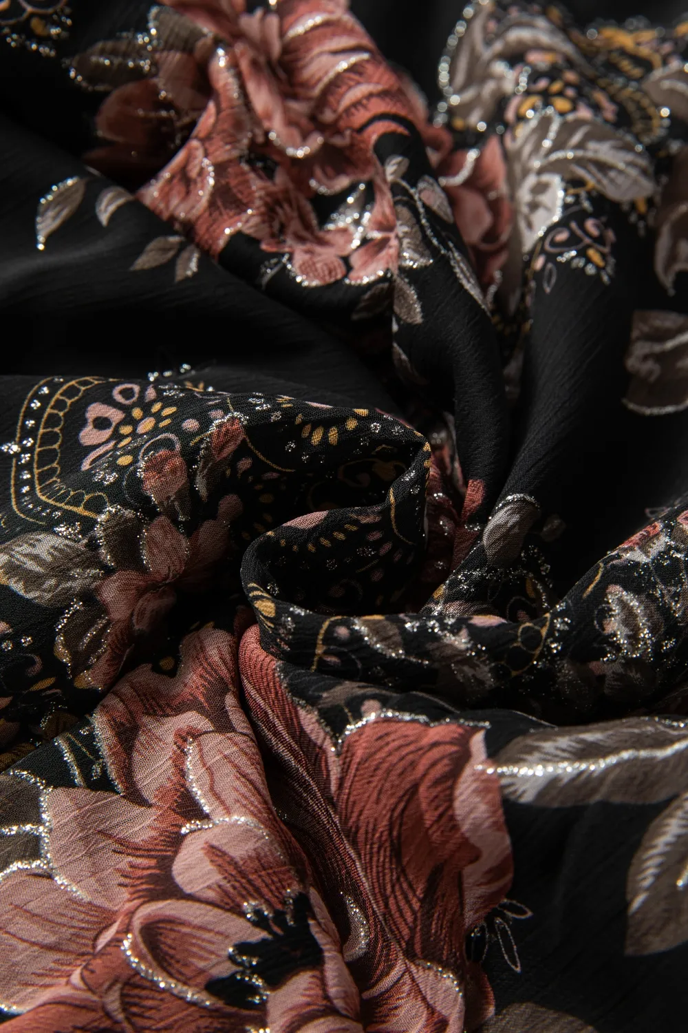 Printed Surplice Long Sleeve Blouse, image 2