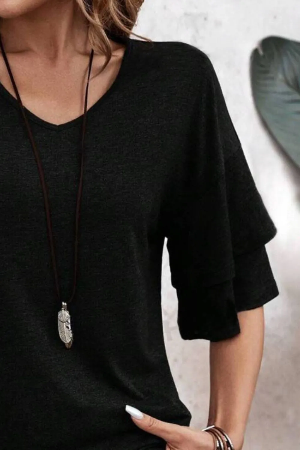 V-Neck Half Sleeve Blouse, image 15