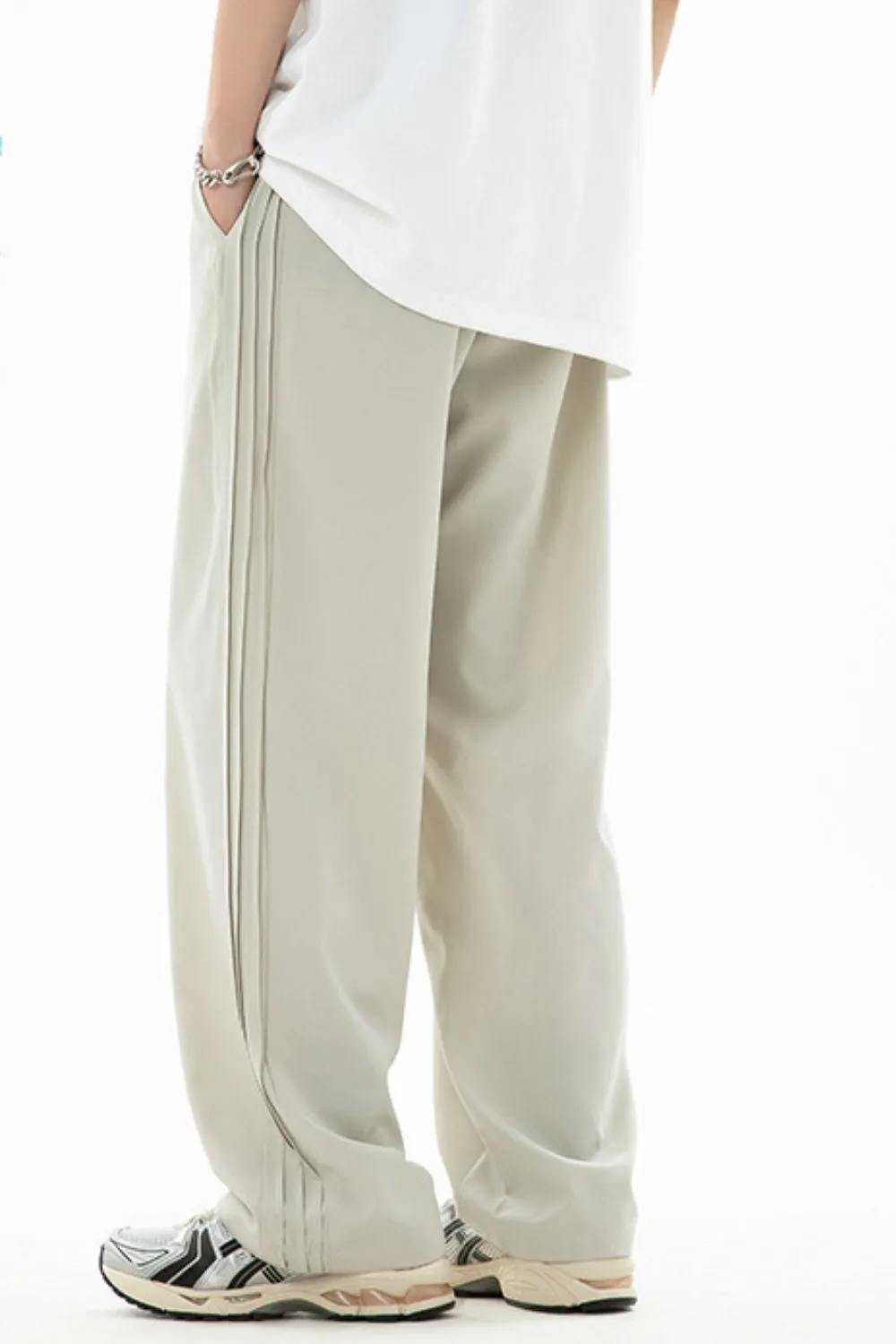 Men's Plus Size Drawstring Loose Fit Pants, image 2