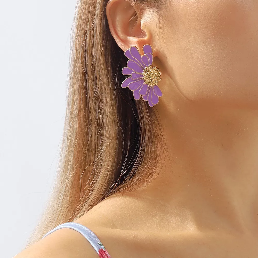 Flower Stud Earrings, image 14