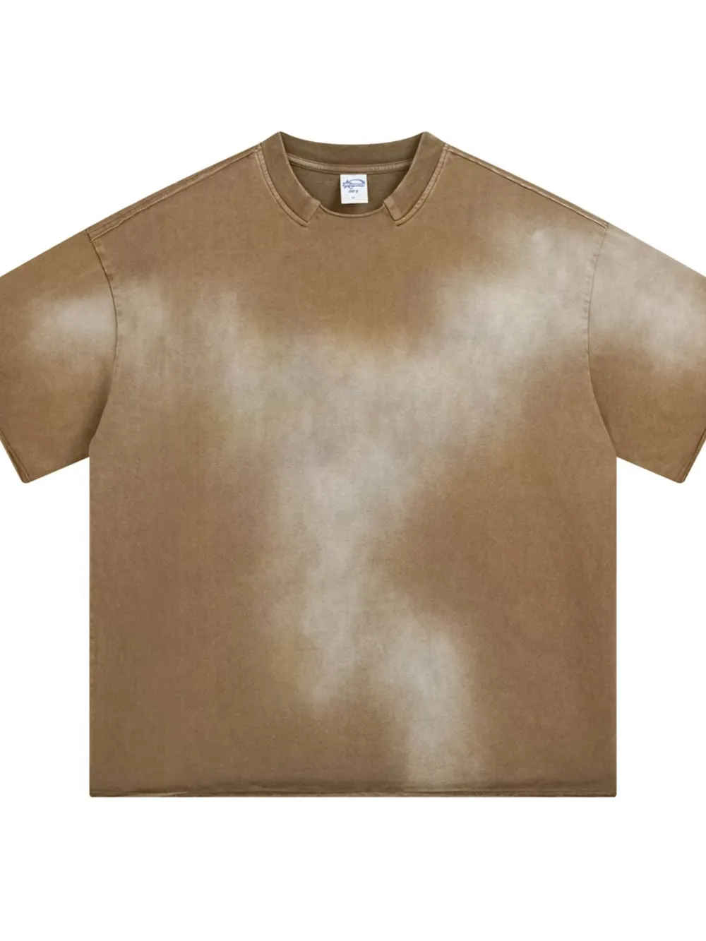 Men's Washed Round Neck Gradient T-Shirt, image 3