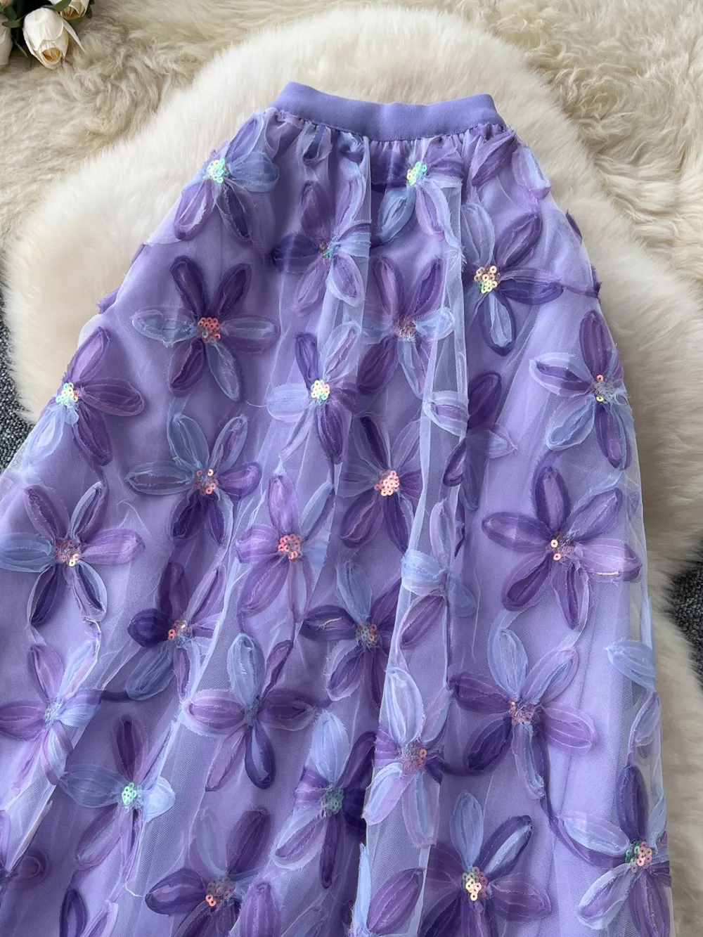 Floral Mesh Skirt, image 16