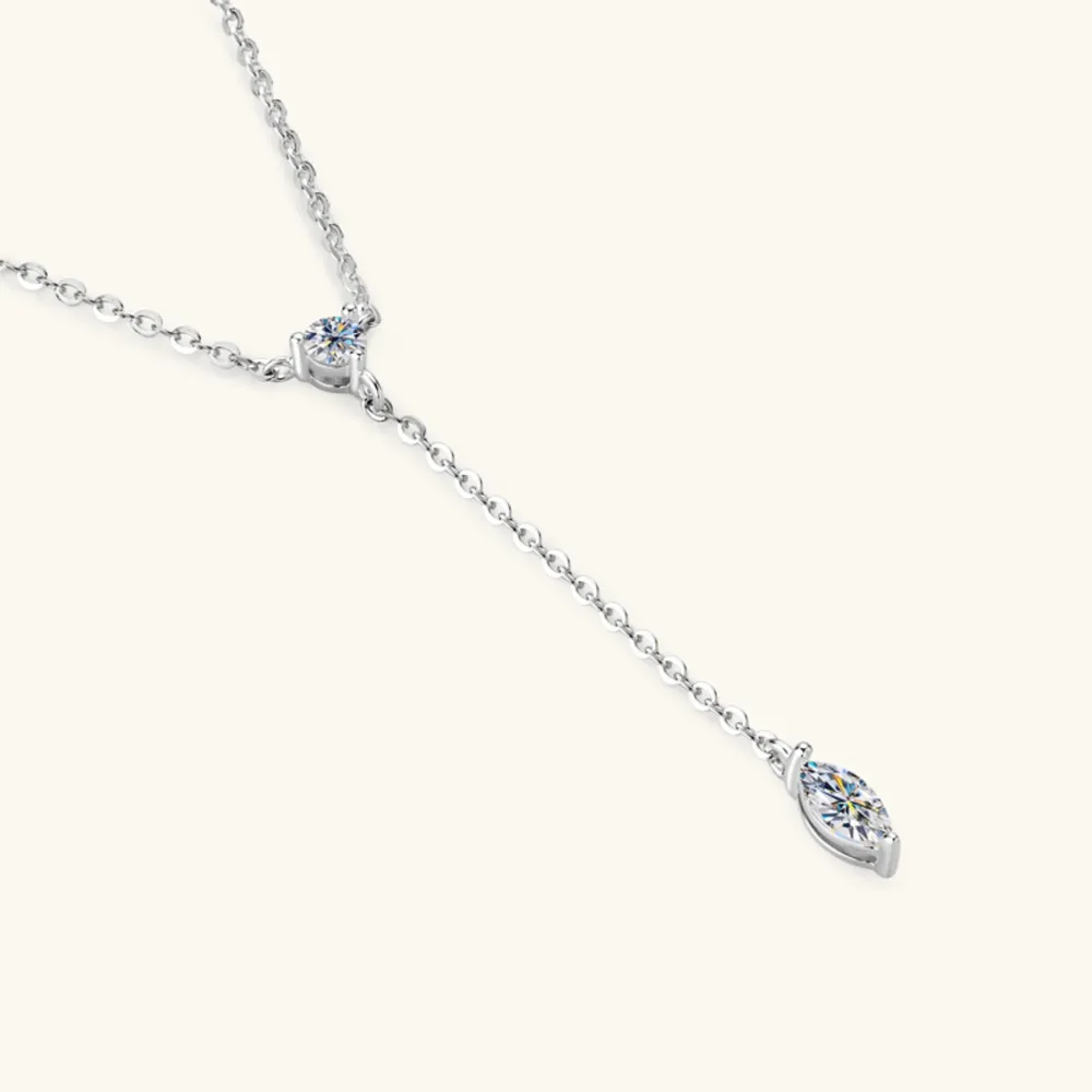 Moissanite 925 Sterling Silver Necklace, image 4