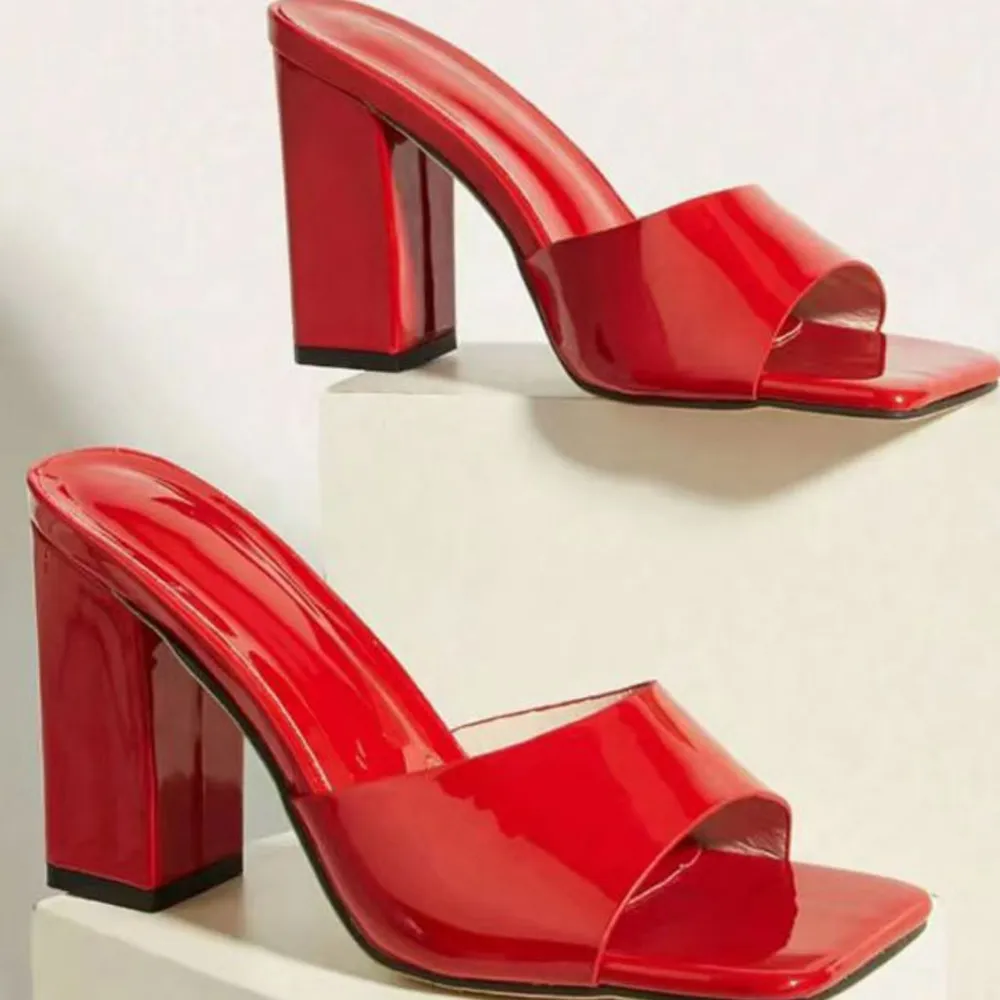 Square Toe Block Heels Sandals, image 6