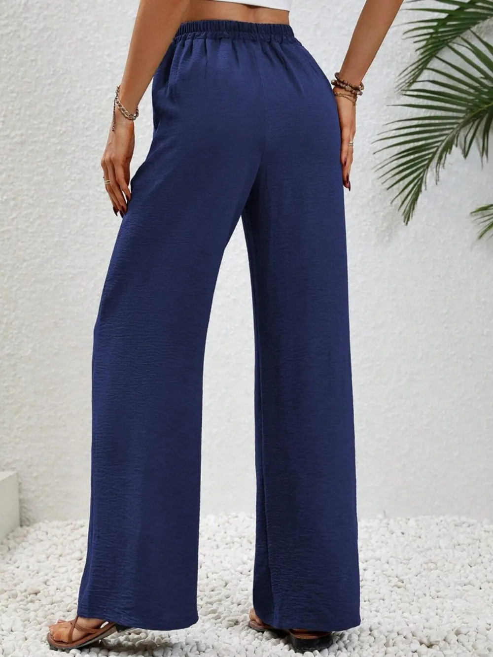Wide Leg Drawstring Pants, image 11